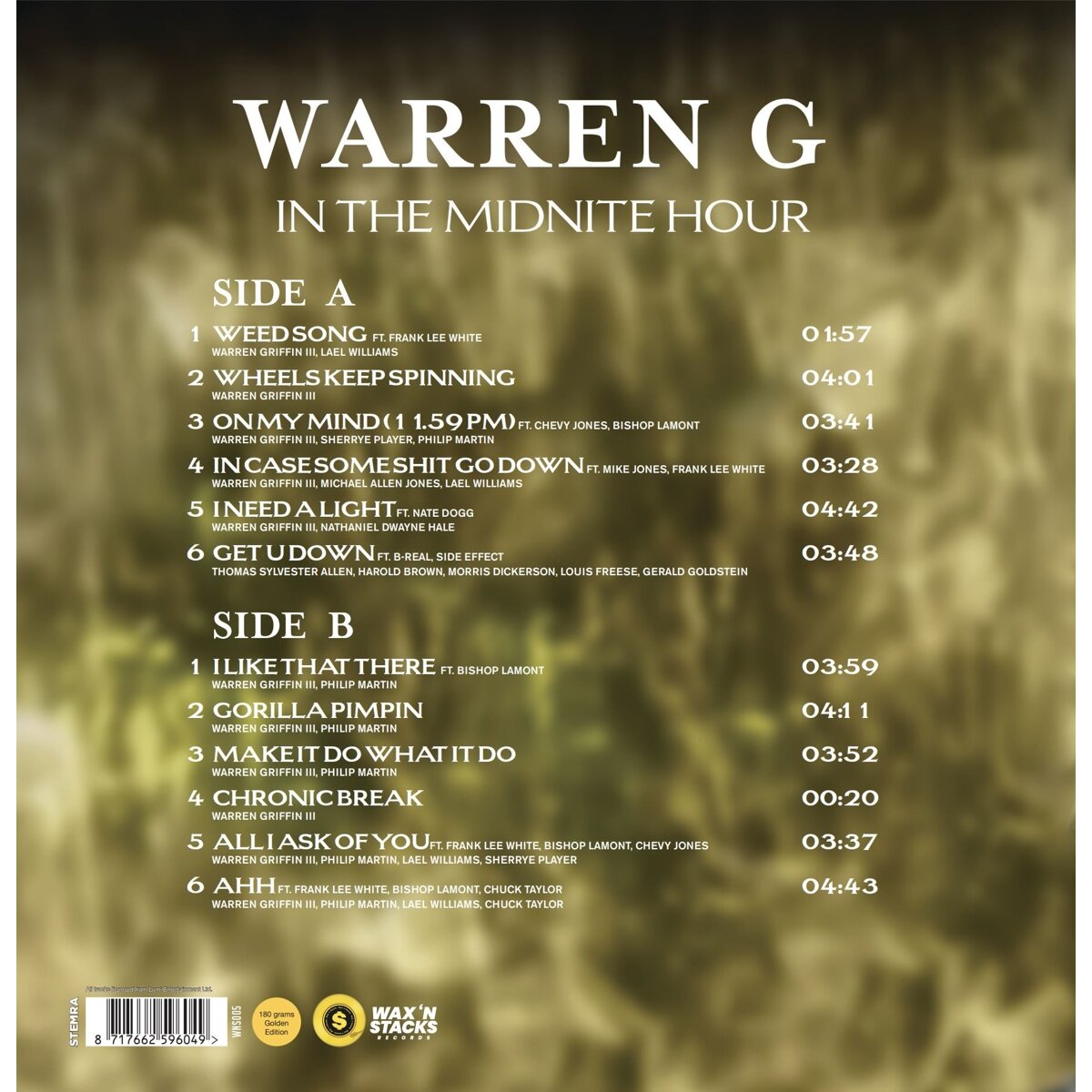 Warren G - In The Midnite Hour (gold LP)