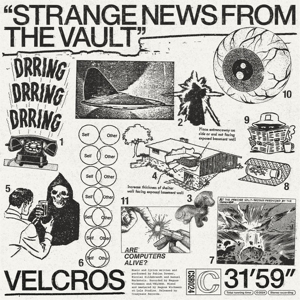 Velcros - Strange News From The Vault (black LP)