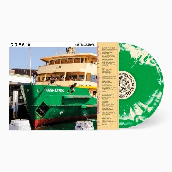 C.O.F.F.I.N. - Australia Stops (green & bone swirl LP)