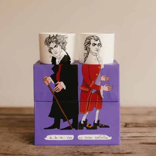Mozart & Beethoven (2er Espressotassen-Set)