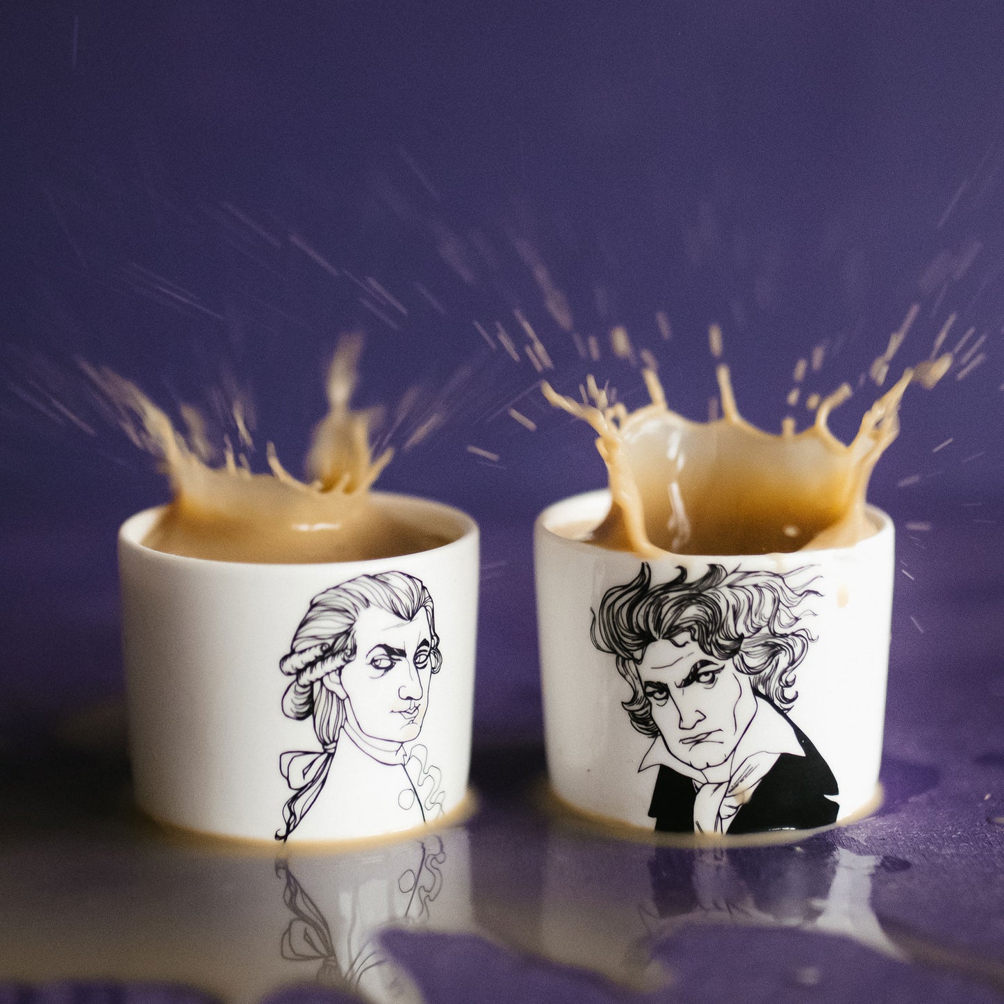 Mozart & Beethoven (2er Espressotassen-Set)