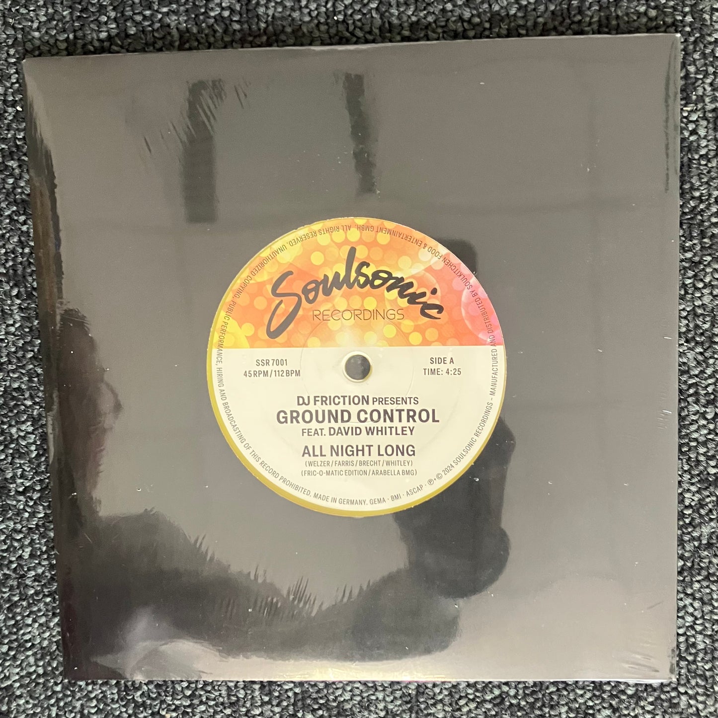 Ground Control - All Night Long / Funkin' On The One (7inch single)