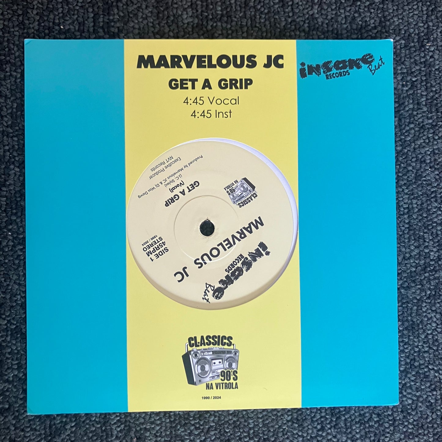 Marvelous JC - Get A Grip (7inch single)