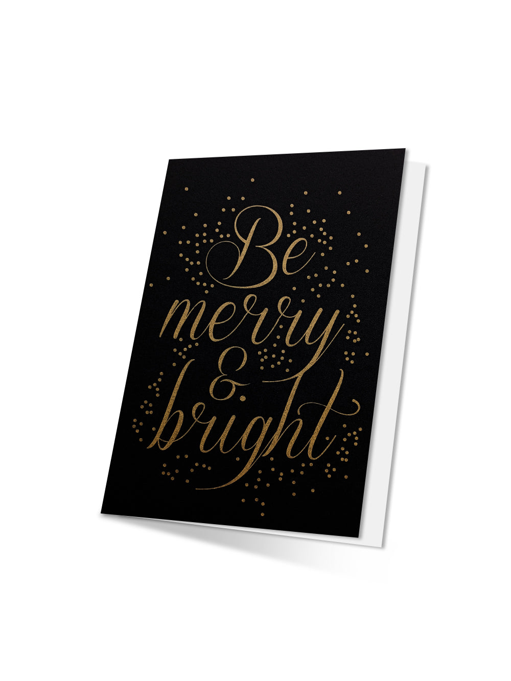 Be merry & bright (Design-Klappkarte mit Umschlag)