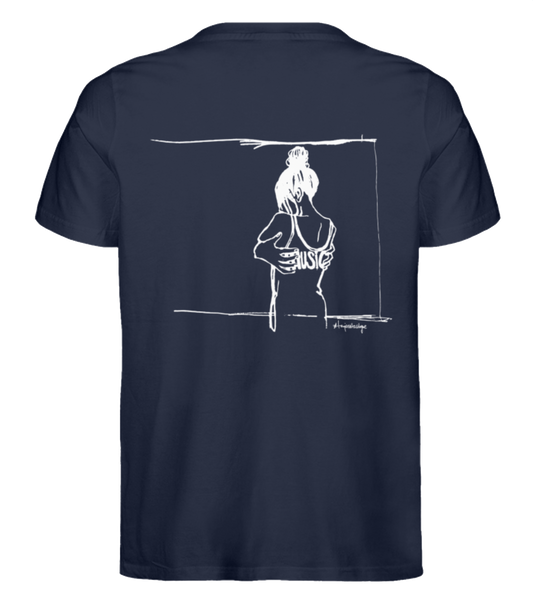 Getoese T-Shirt mit weißem Brustprint, verschiedene Farben (Größen XS bis 5XL)