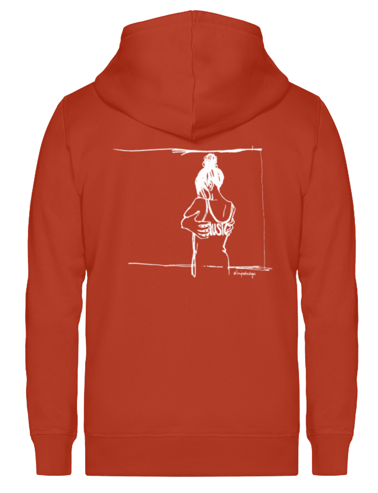 Getoese Zipper mit weißem Print, verschiedene Farben (Größen XS-3XL)