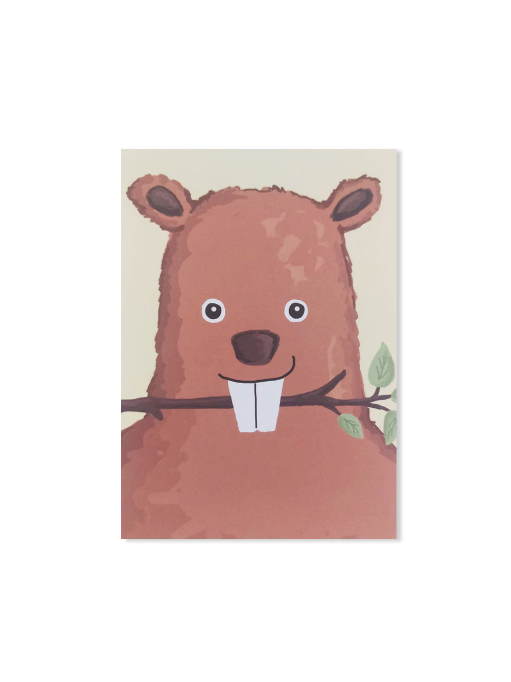 Biber (Design-Postkarte)
