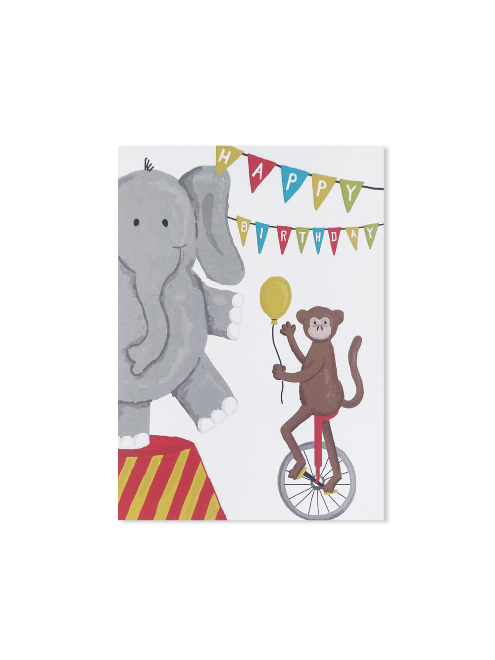 Happy Birthday Zirkus (Design-Postkarte)