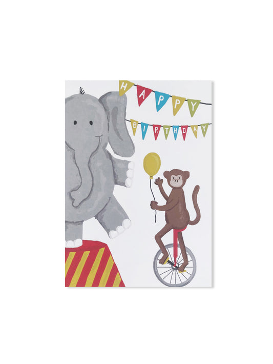 Happy Birthday Zirkus (Design-Postkarte)