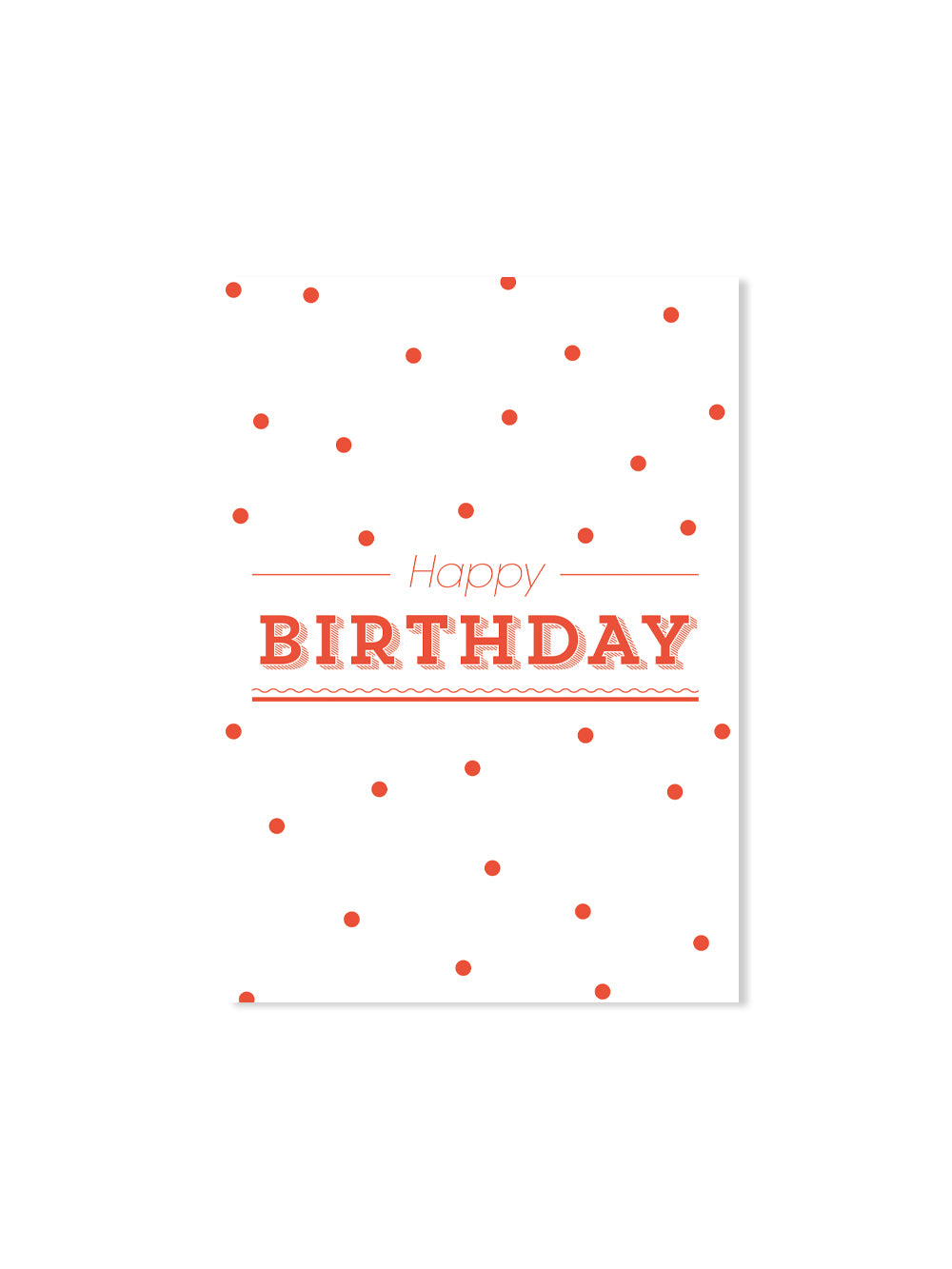 Happy Birthday (Design-Postkarte)