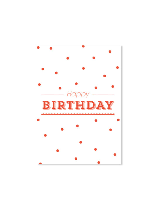 Happy Birthday (Design-Postkarte)
