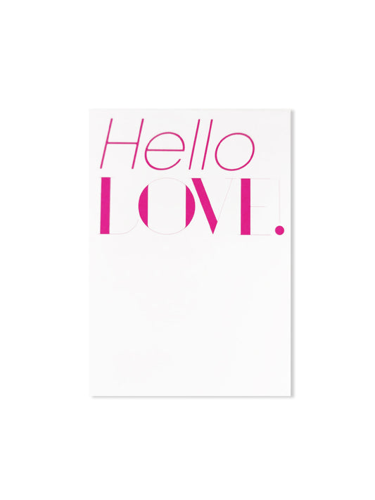 Hello Love (Design-Postkarte)