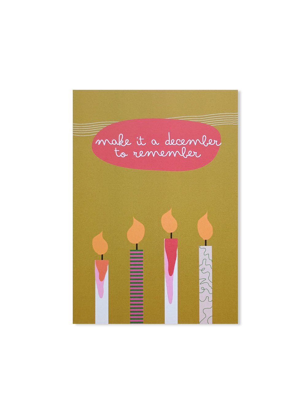 make it a december to remember (Design-Postkarte)