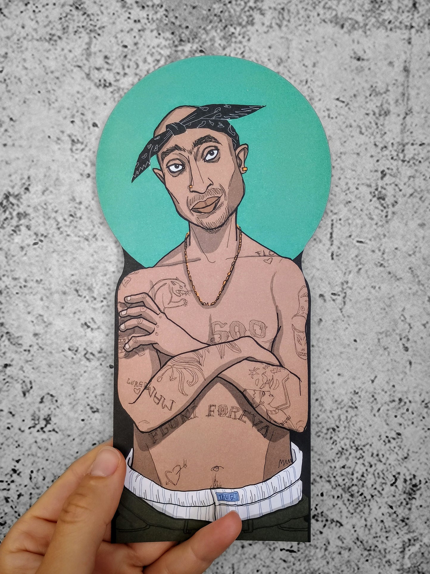 2Pac (Design-Postkarte)