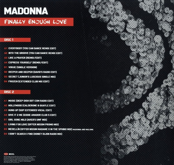 Madonna - Finally Enough Love (silver 2LP)