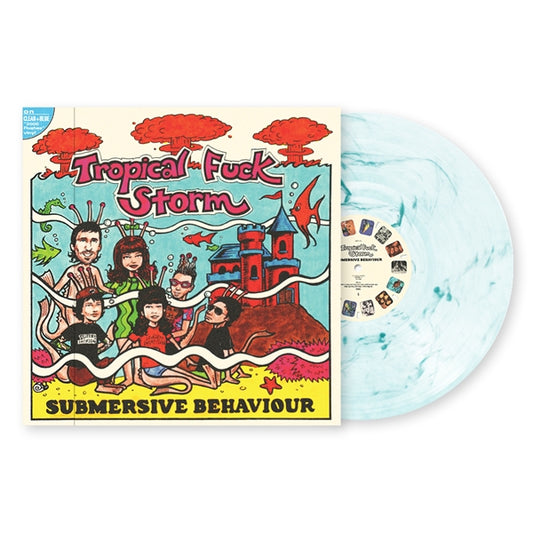 Tropical Fuck Storm - Submersive Behaviour (aqua blue clear swirl LP)