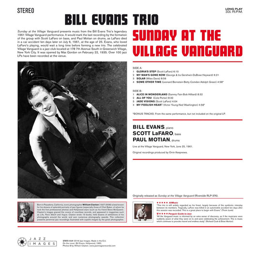 Bill Evans Trio - Sunday At The Village Vanguard (black LP)