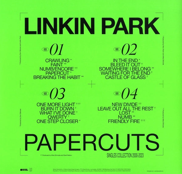 Linkin Park - Papercuts Singles Collection (black 2LP)