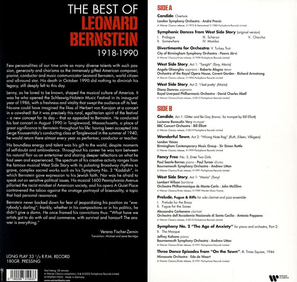 Leonard Bernstein - Lenny: The Best Of Bernstein (black LP)