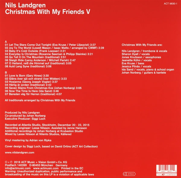 Nils Landgren - Christmas With Friends V (black LP)