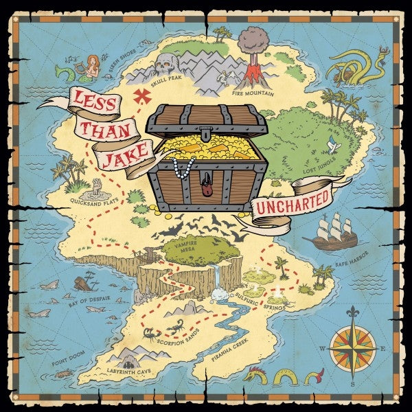 Less Than Jake - Uncharted (ltd. sapphire marbled  LP)