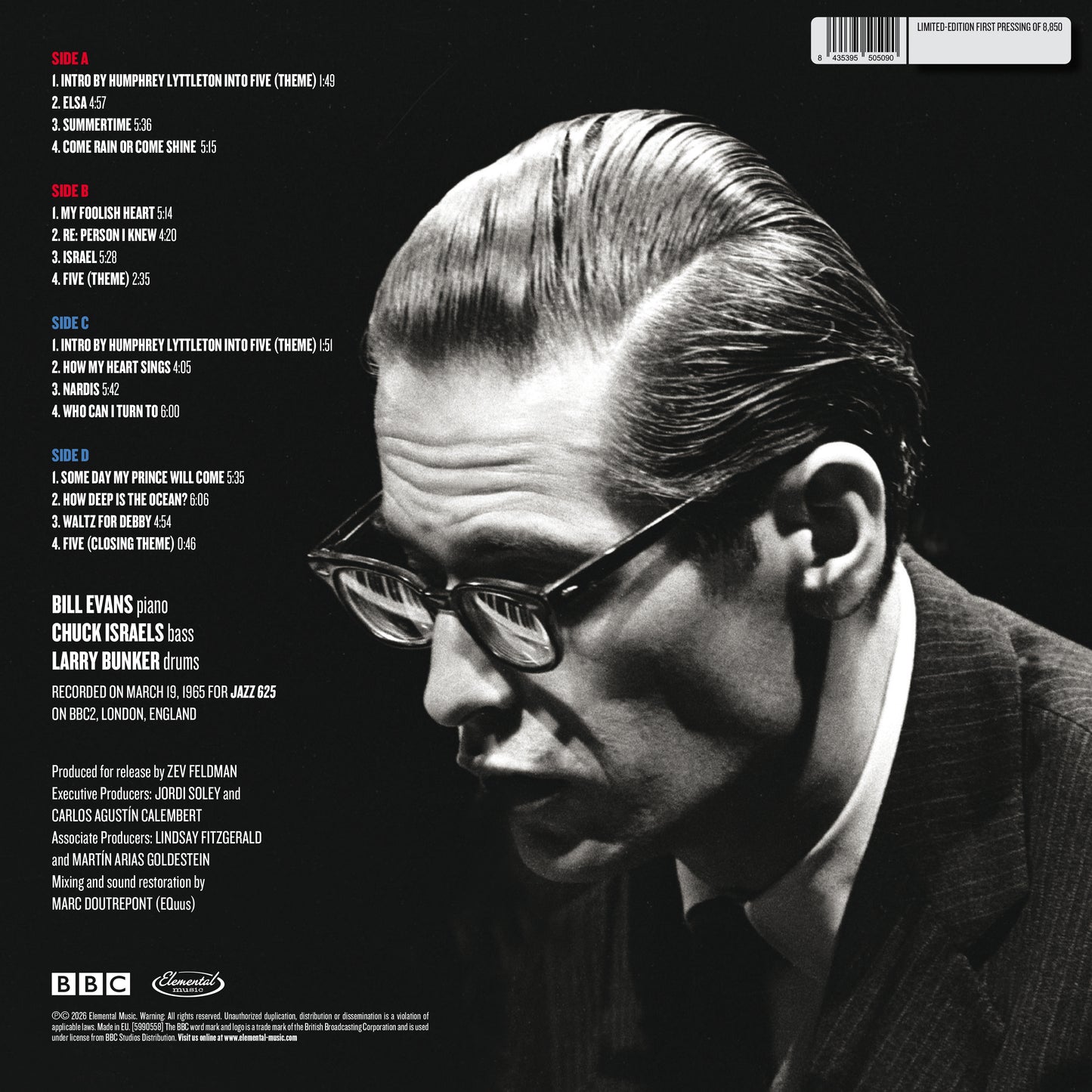 Bill Evans - At the BBC – The Complete 1965 London Sets (2LP RSD26)