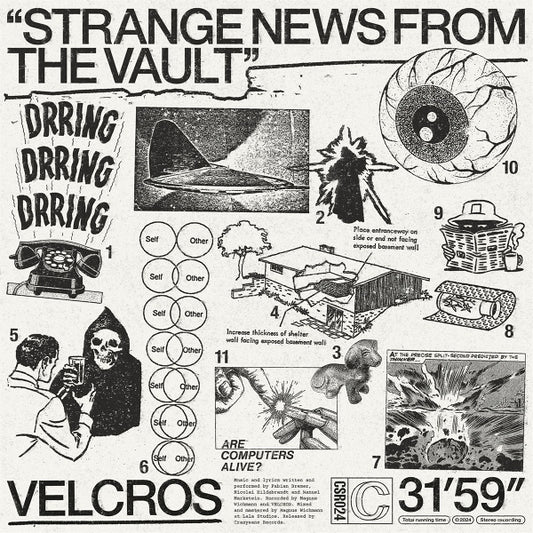 Velcros - Strange News From The Vault (black LP)