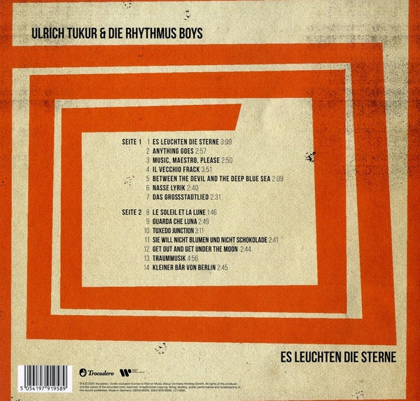 Ulrich Tukur & die Rhythmus Boys - Es leuchten die Sterne (black LP)