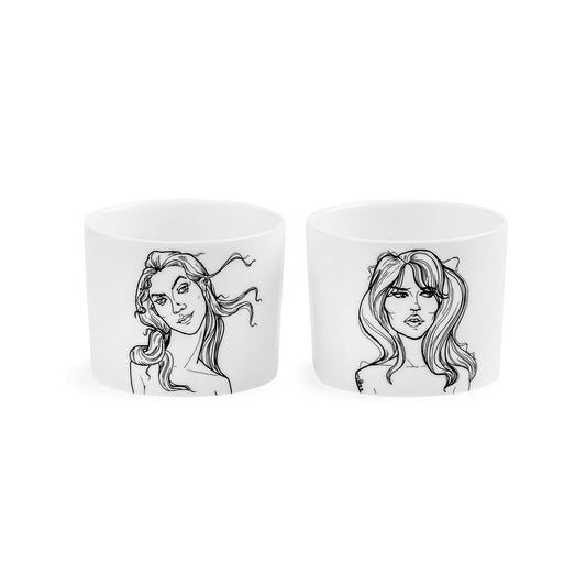 Eva & Venus (2er Espressotassen-Set)