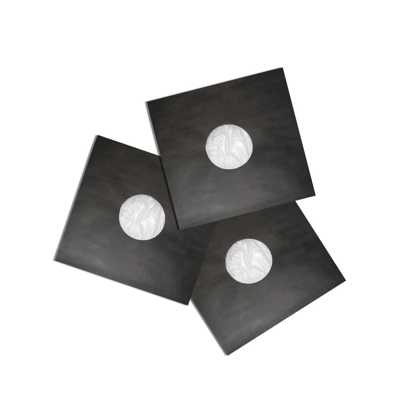 Vinyl-Innenhülle, schwarz, gefüttert, antistatisch (12inch)