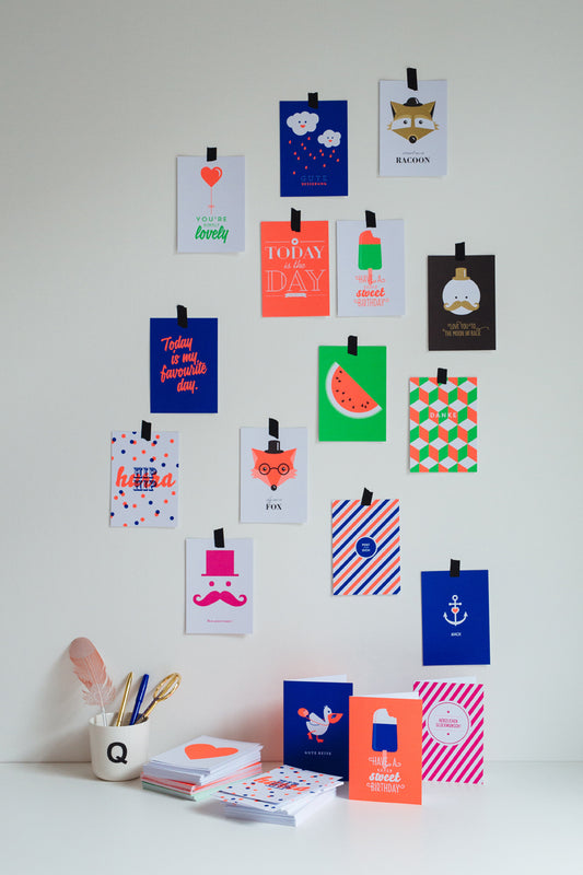 Love you to the moon and back (Design-Postkarte)