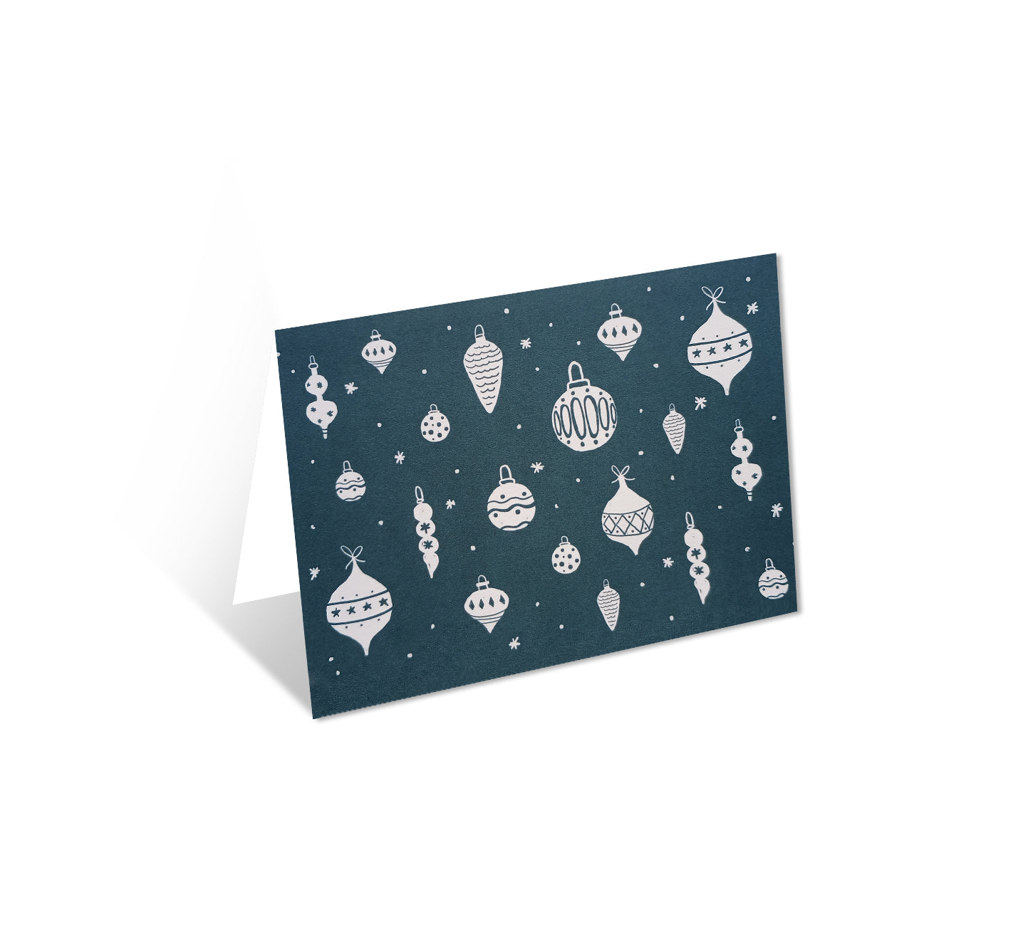 Christbaumkugeln (Design-Klappkarte mit Umschlag)