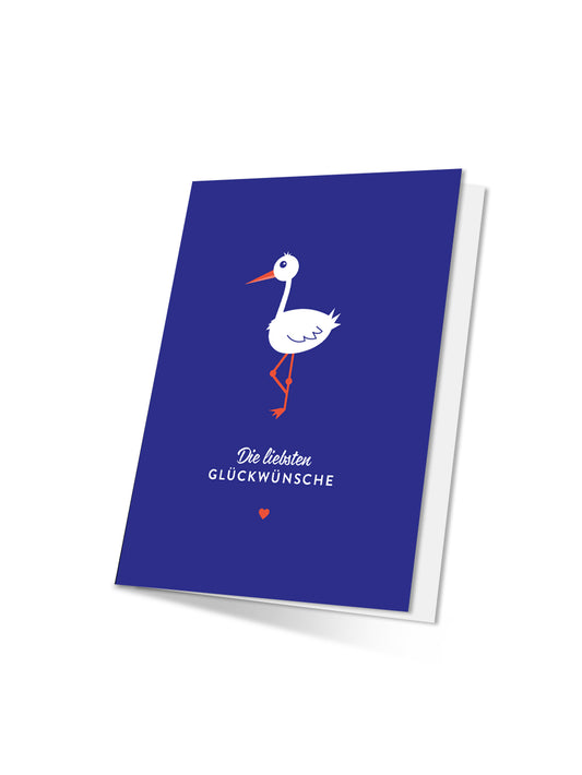 Die liebsten Glückwünsche (Design-Klappkarte mit Umschlag)