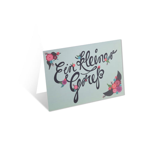 Ein kleiner Gruß (Design-Klappkarte mit Umschlag)