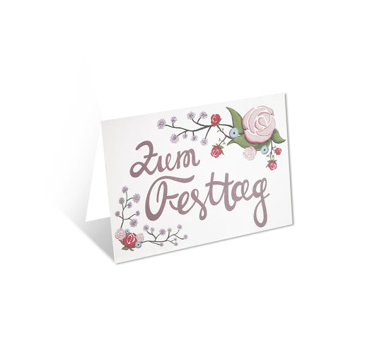 Zum Festtag (Design-Klappkarte mit Umschlag)