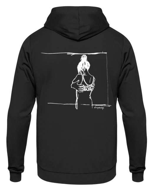 Getoese Hoodie, schwarz mit weißem Print (Größen XS-5XL)