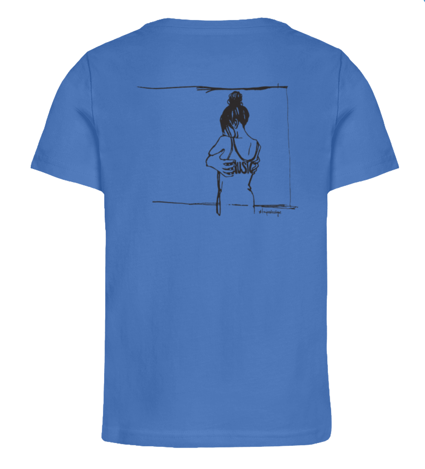 Getoese Kids T-Shirt mit schwarzem Print, verschiedene Farben (Größen 98-164)