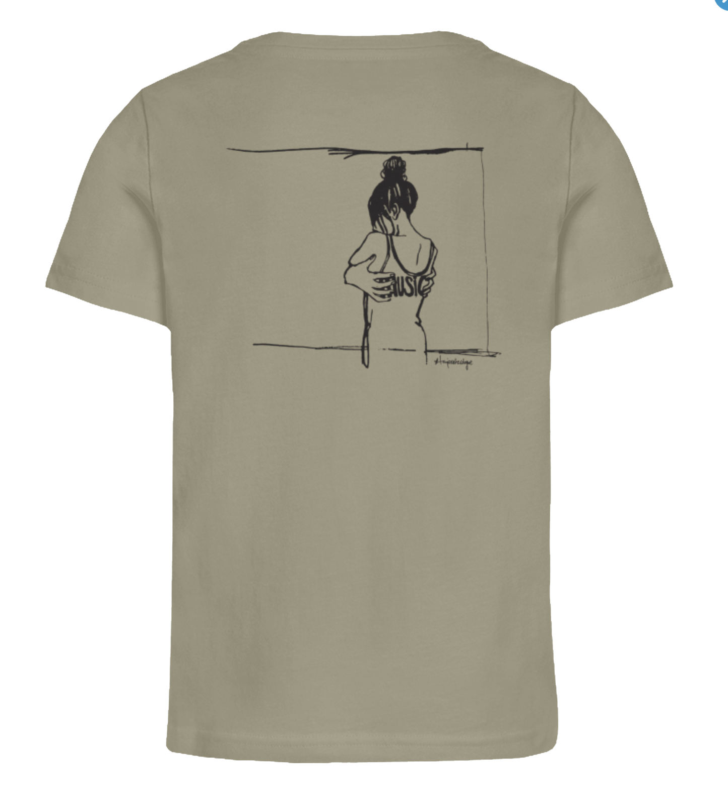 Getoese Kids T-Shirt mit schwarzem Print, verschiedene Farben (Größen 98-164)