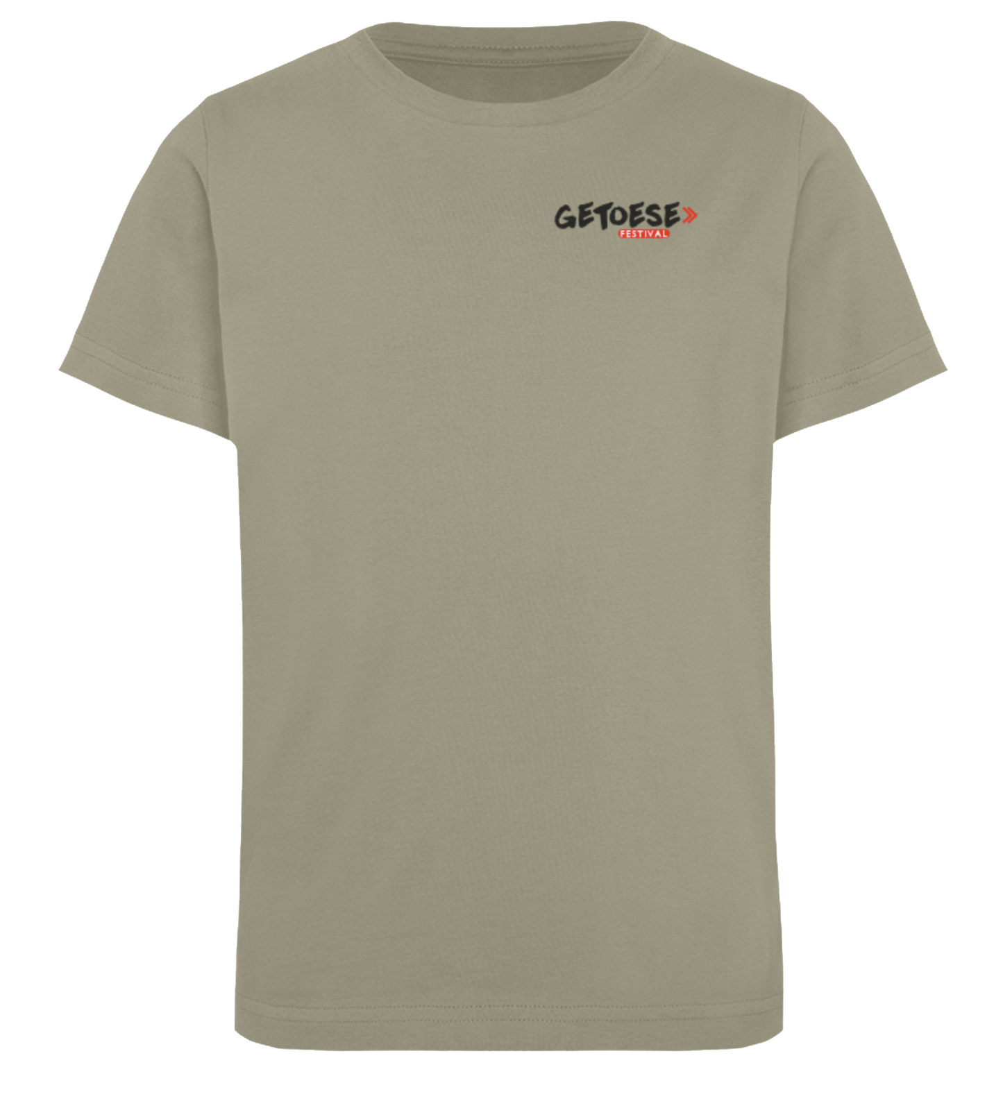 Getoese Kids T-Shirt mit schwarzem Print, verschiedene Farben (Größen 98-164)