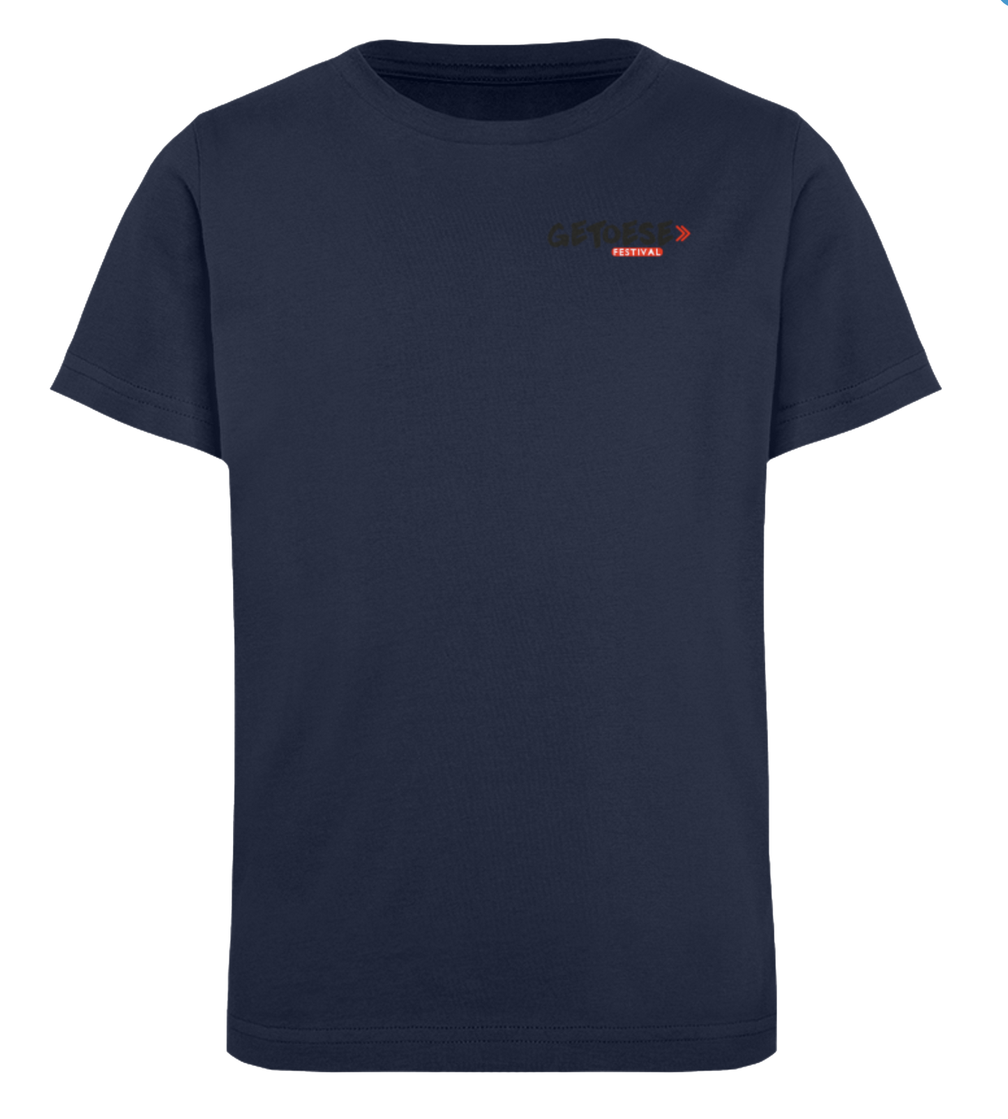 Getoese Kids T-Shirt mit schwarzem Print, verschiedene Farben (Größen 98-164)