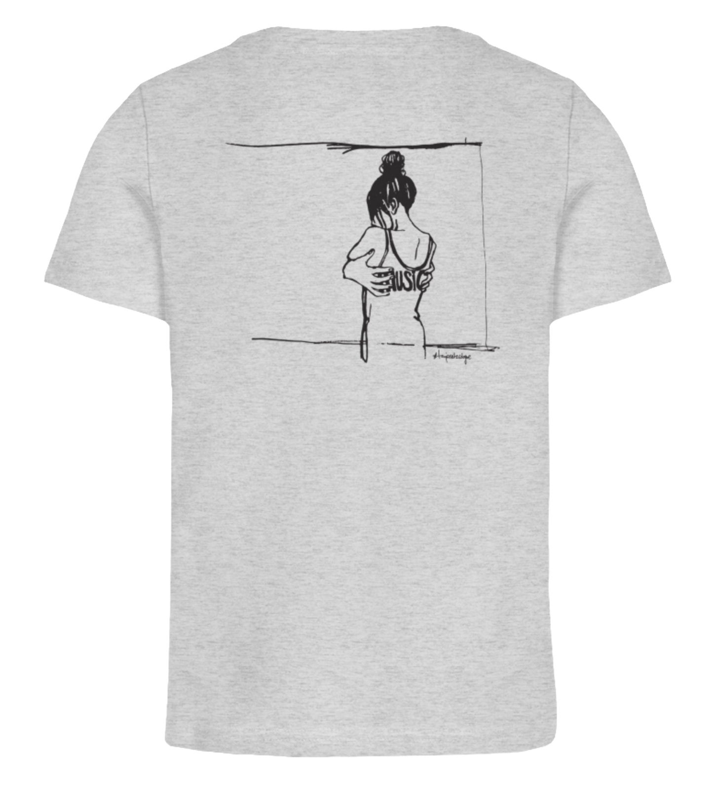 Getoese Kids T-Shirt mit schwarzem Print, verschiedene Farben (Größen 98-164)