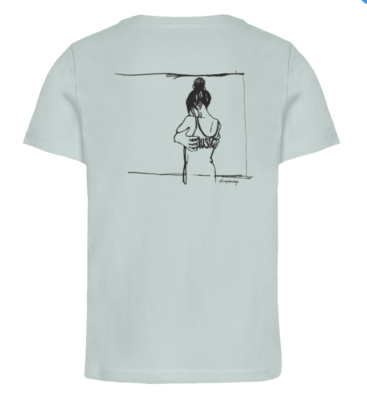 Getoese Kids T-Shirt mit schwarzem Print, verschiedene Farben (Größen 98-164)