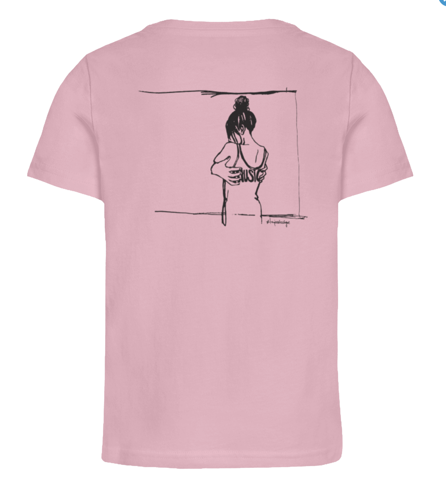 Getoese Kids T-Shirt mit schwarzem Print, verschiedene Farben (Größen 98-164)