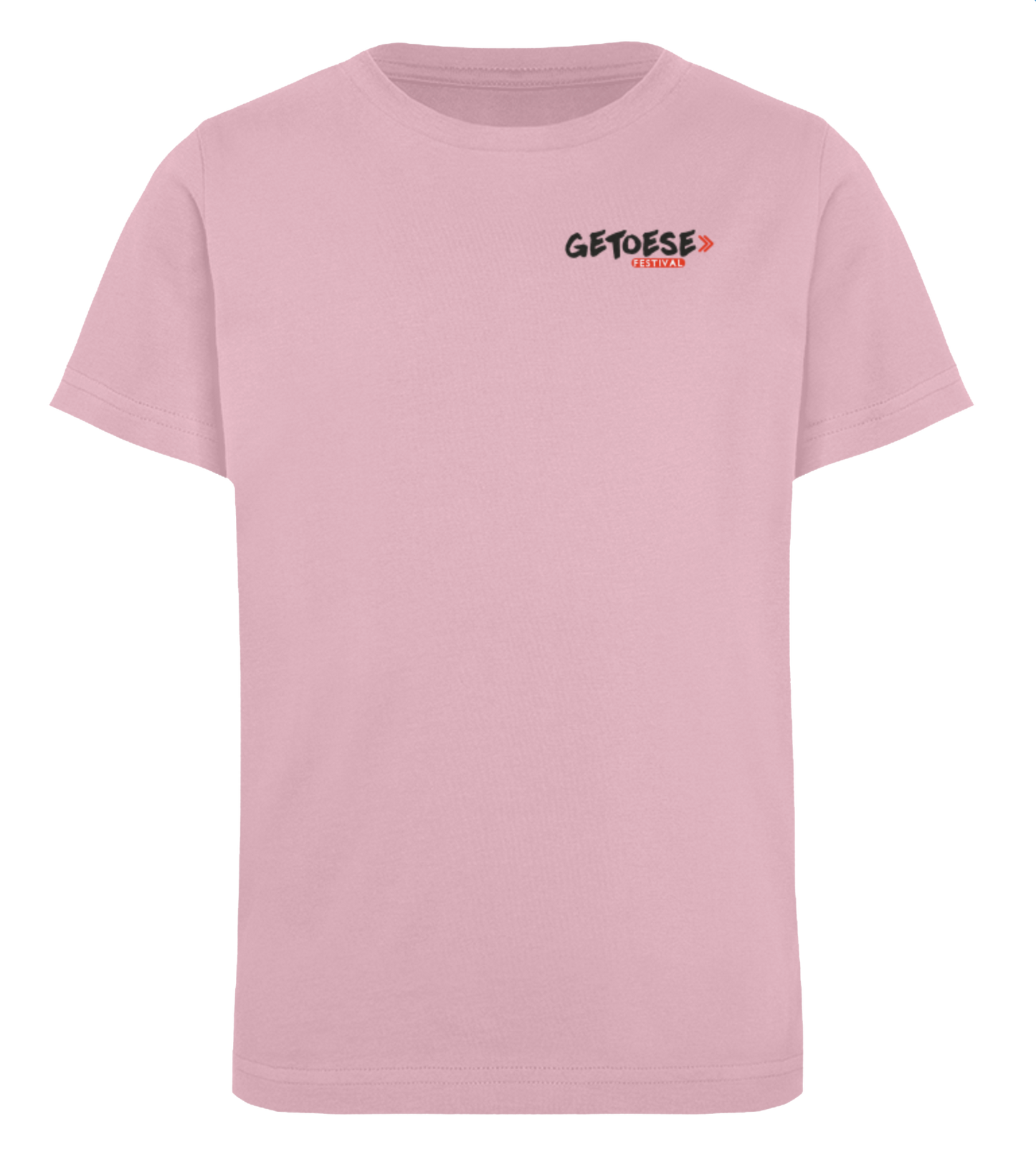 Getoese Kids T-Shirt mit schwarzem Print, verschiedene Farben (Größen 98-164)