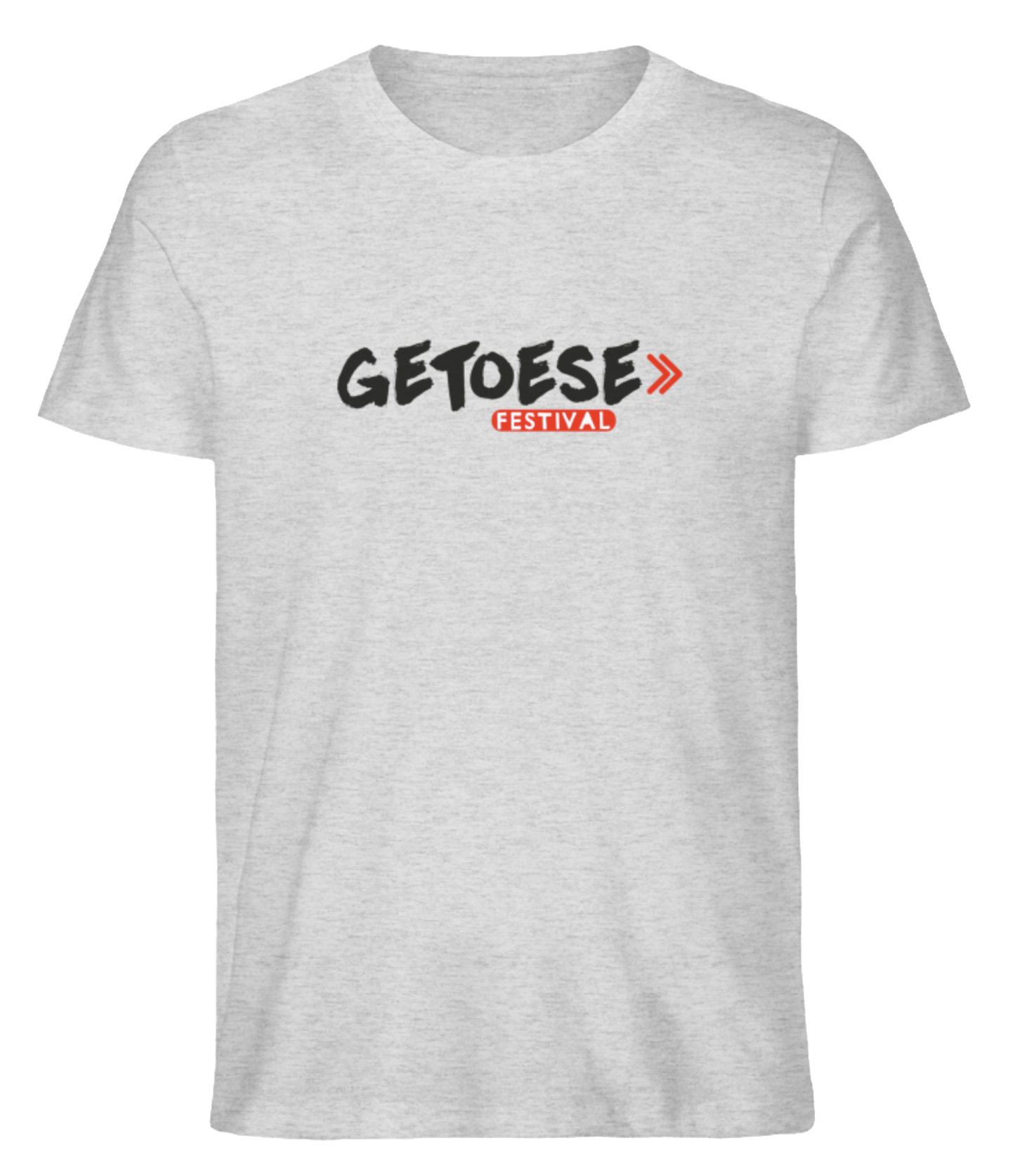Getoese T-Shirt mit zentriertem, schwarzen Print, verschiedene Farben (Größen XS bis 5XL)