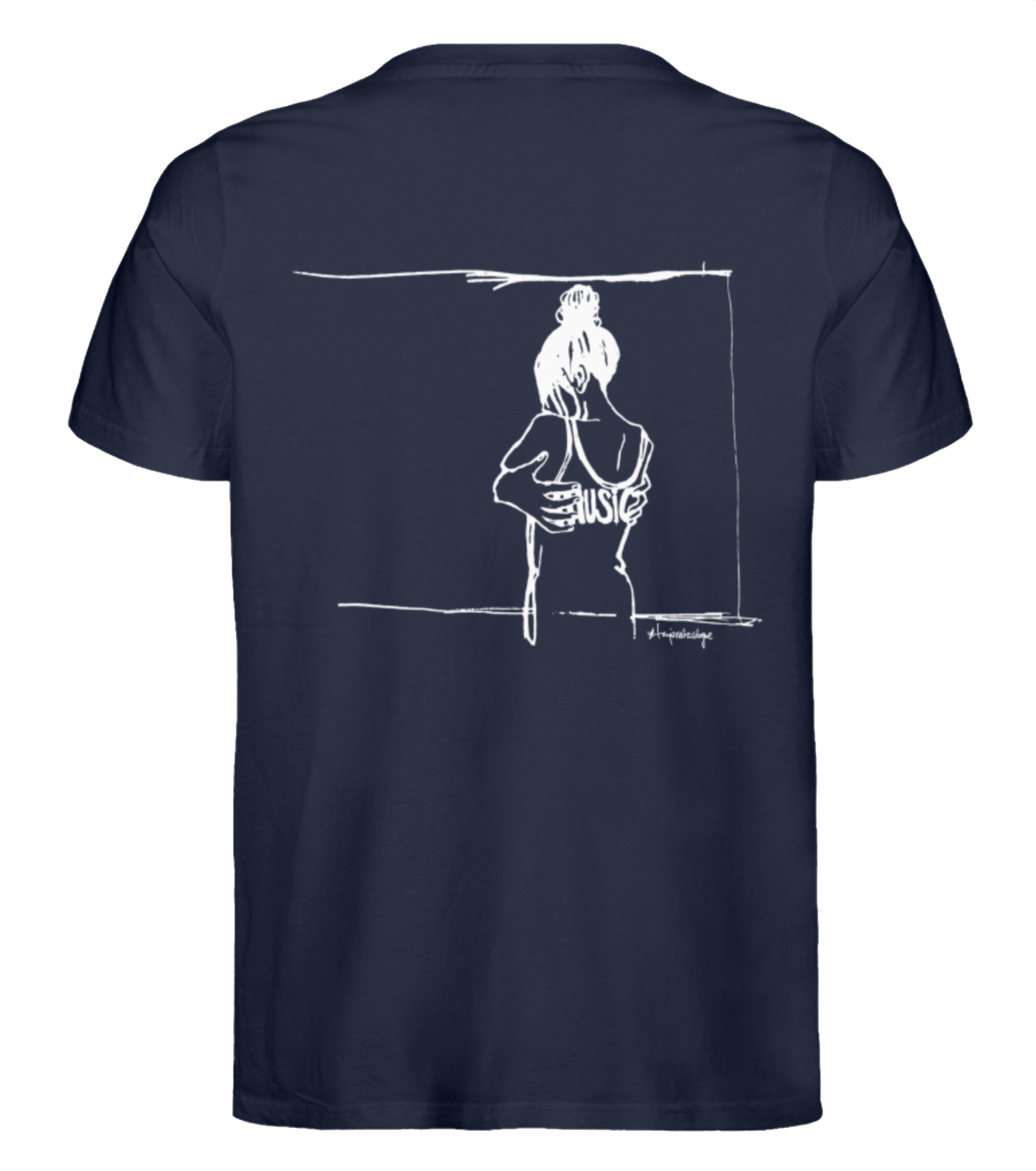 Getoese T-Shirt mit weißem Brustprint, verschiedene Farben (Größen XS bis 5XL)