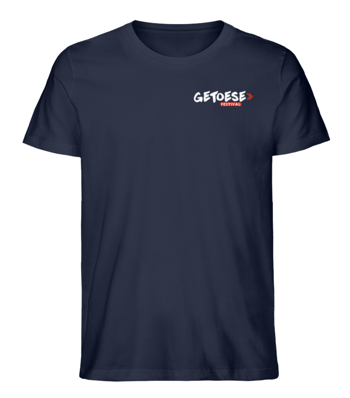 Getoese T-Shirt mit weißem Brustprint, verschiedene Farben (Größen XS bis 5XL)