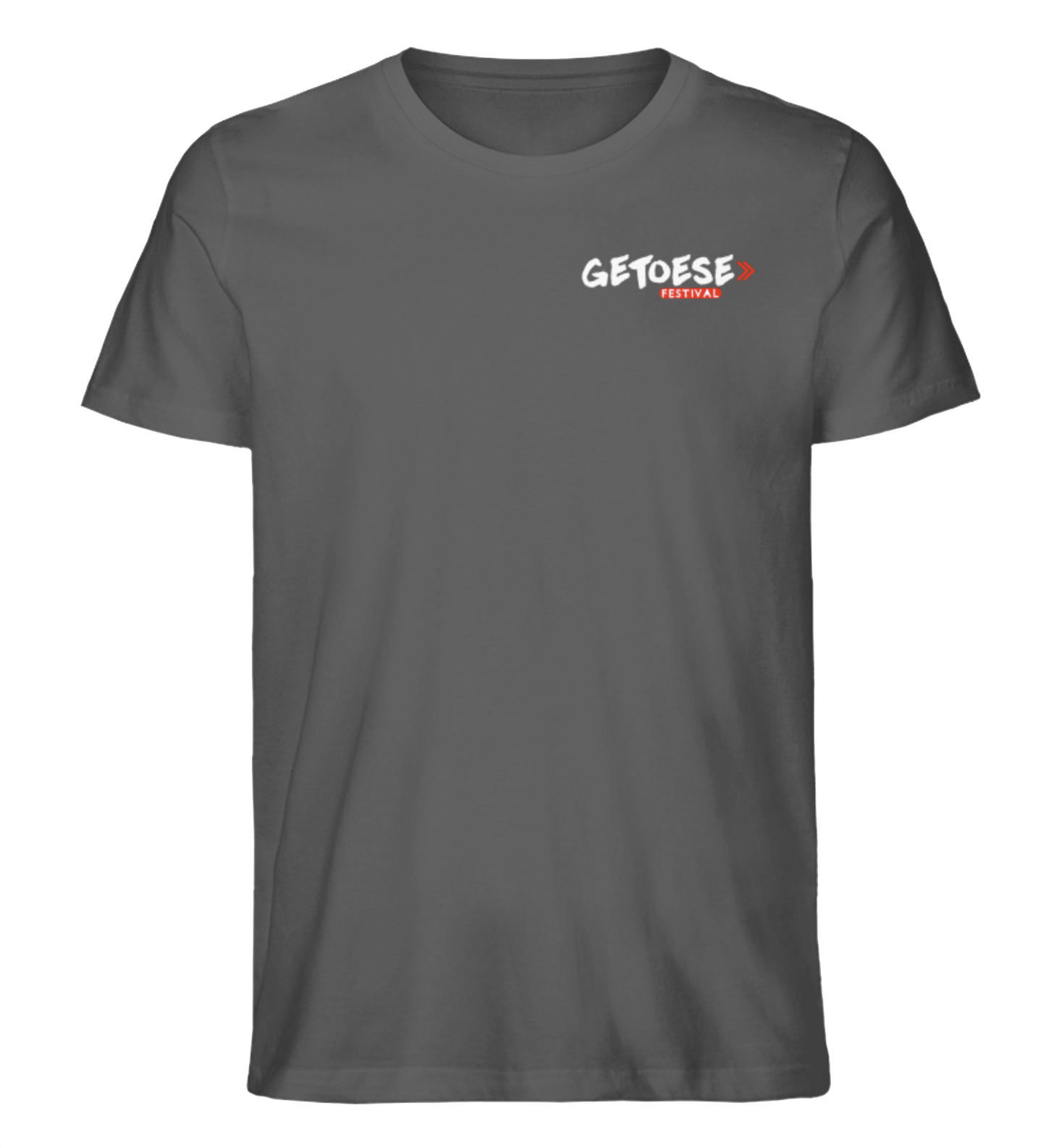 Getoese T-Shirt mit weißem Brustprint, verschiedene Farben (Größen XS bis 5XL)