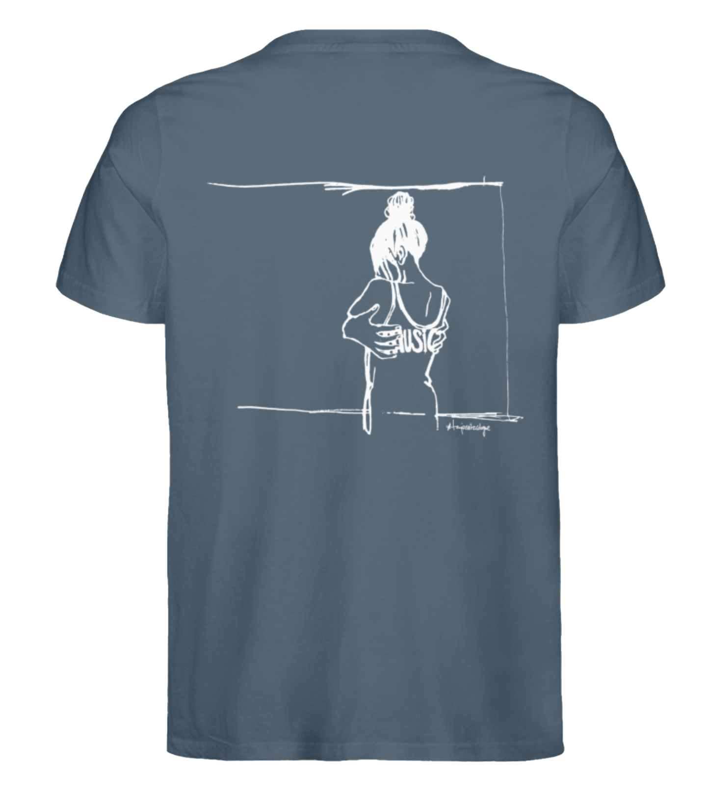 Getoese T-Shirt mit weißem Brustprint, verschiedene Farben (Größen XS bis 5XL)