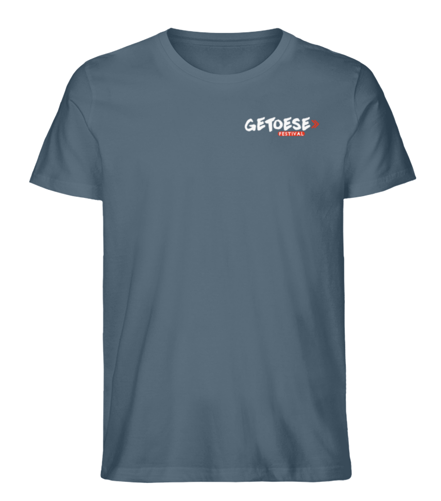 Getoese T-Shirt mit weißem Brustprint, verschiedene Farben (Größen XS bis 5XL)